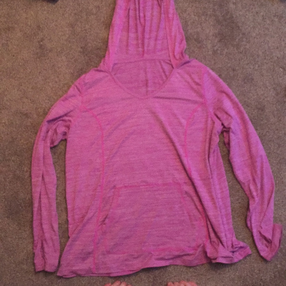 Purple workout sweatshirt